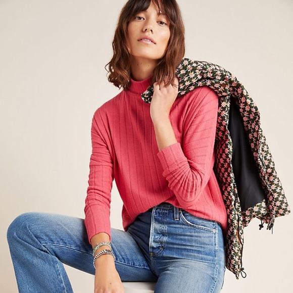 ANTHROPOLGIE Eri + Ali Fiona Top  Pink XS  SM M NWT - Picture 2 of 4